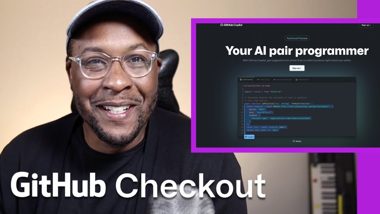 GitHub Copilot: your AI pair programmer – GitHub Checkout