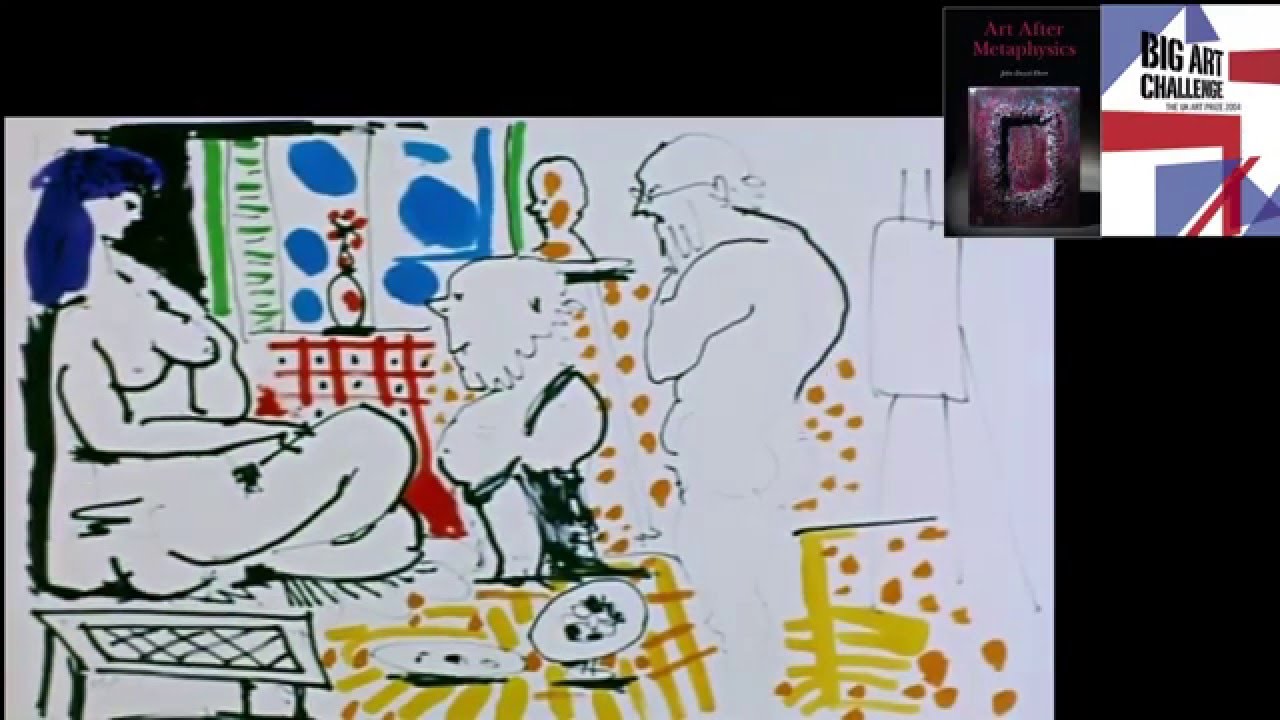 Pablo Picasso at work. Picasso live drawing and painting 02
