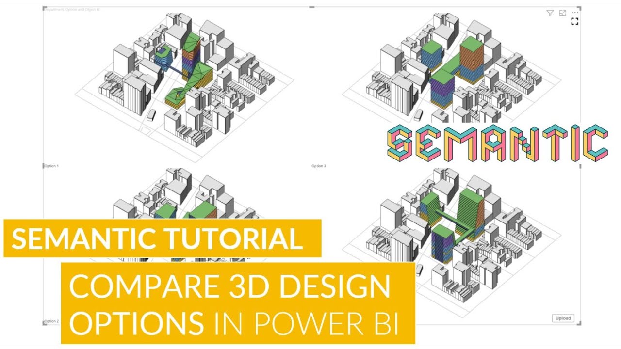 Semantic Tutorial – Comparing 3D Rhino Design Options in Power BI