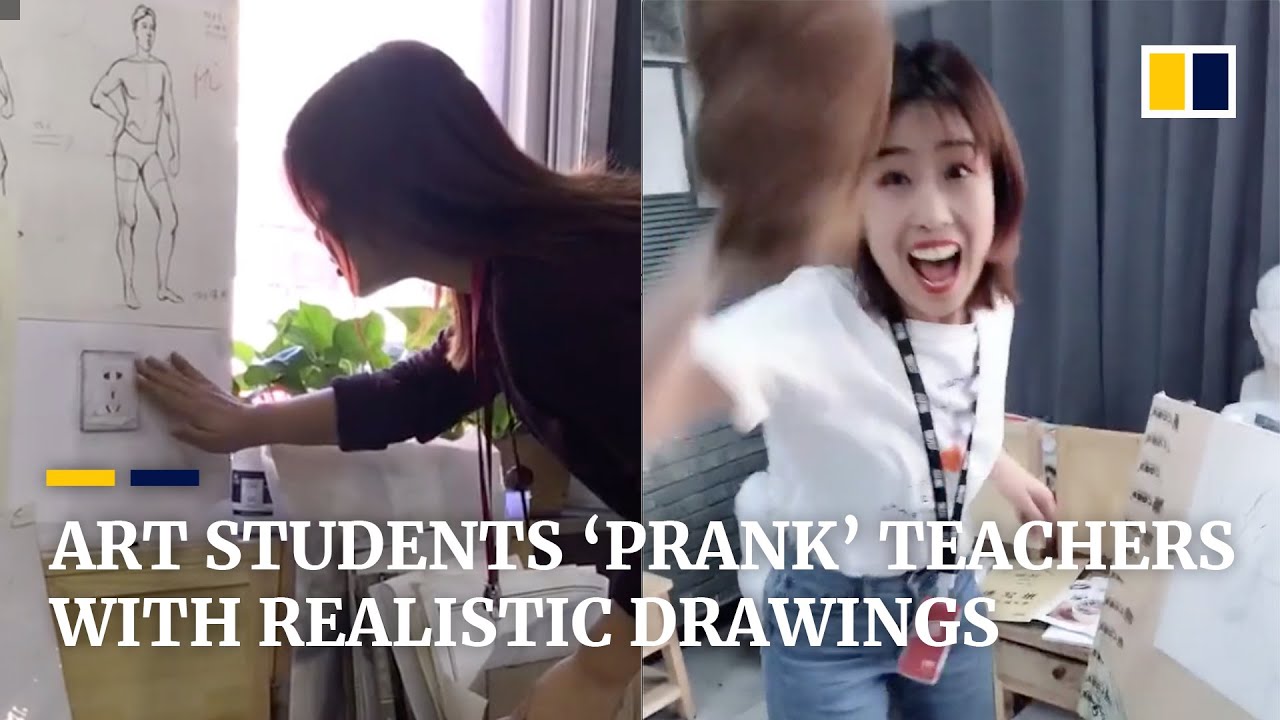 Art students in China ‘prank’ teachers with their realistic drawings
