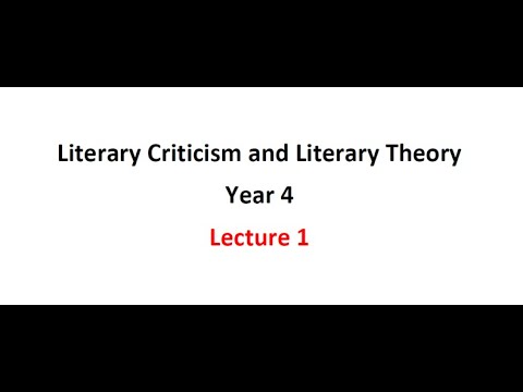 Literary Criticism 1