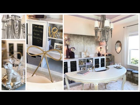 The Art of Mixing High & Low End Pieces | Small Home Office Tour
