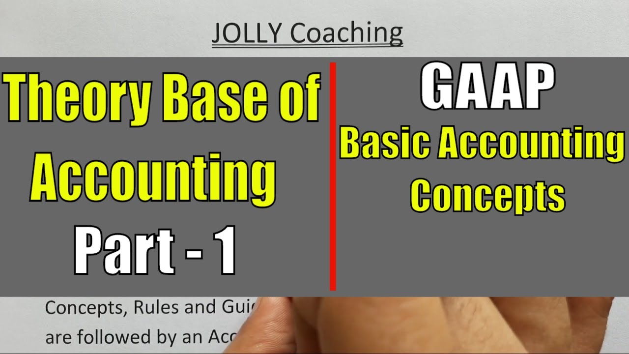 #1 Theory Base of Accounting | Class 11 | Accounts | Basic Accounting Concepts in Hindi