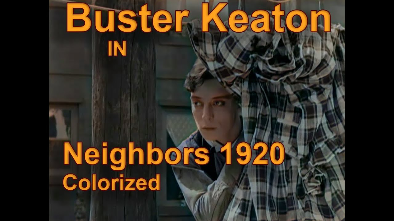 Buster Keaton: Neighbors 1920 Colorized with #DeOldify AI
