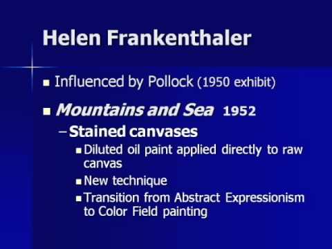 ARTH 4117 20th Century 10: Helen Frankenthaler