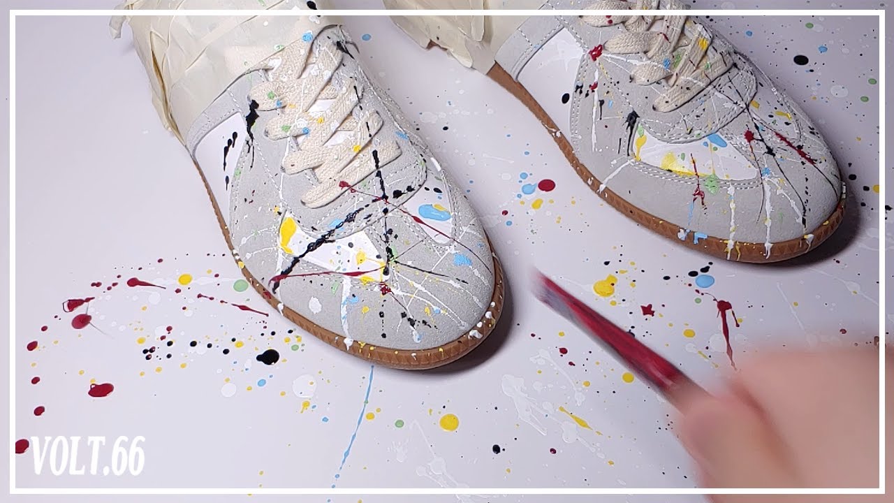 [Custom Shoes] Maison Margiela Replica Action Painting