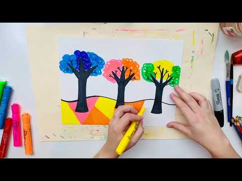 Fauvism trees part 2