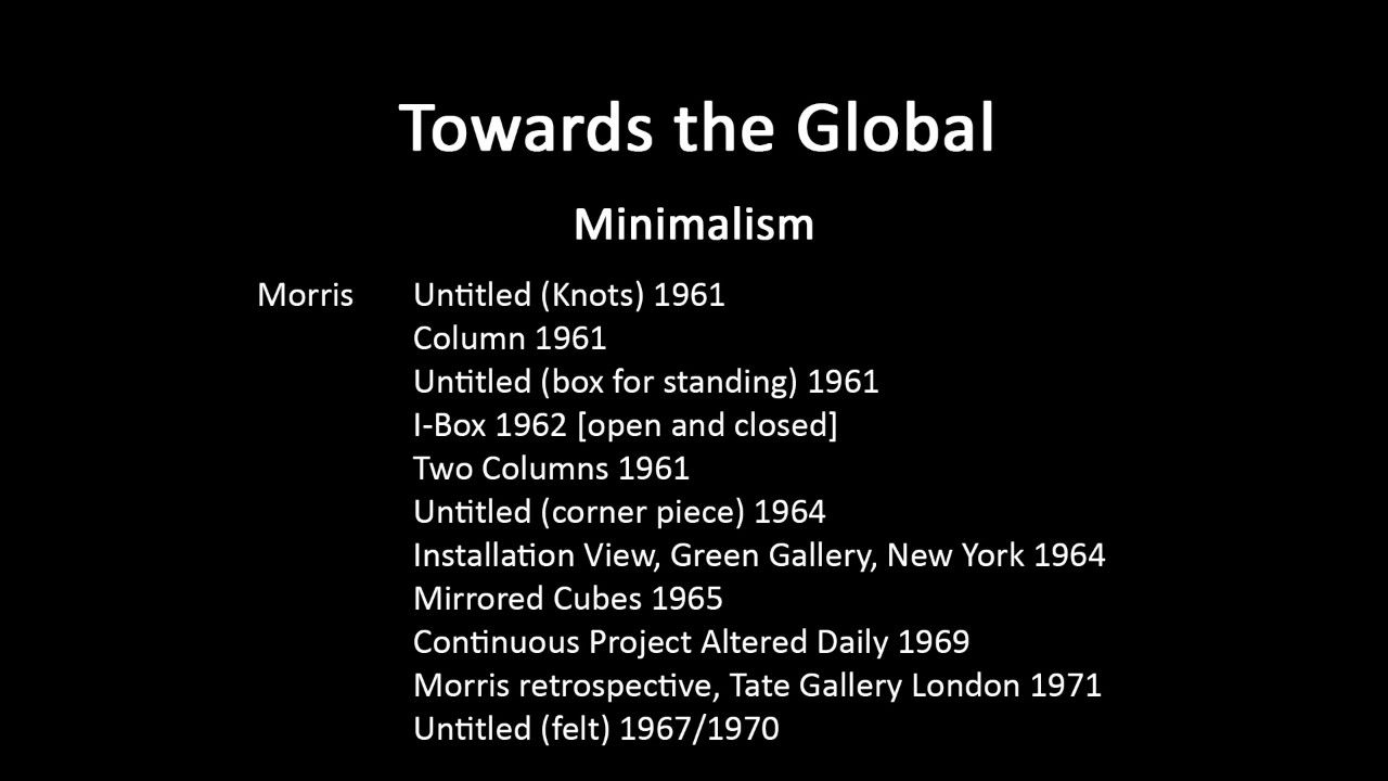 A history of modern art in 73 lectures: lecture 66 (Minimalism)