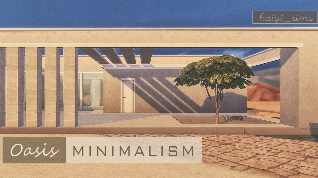 Art Studio Minimalism | The Sims 4 Speed Build | NO CC | Stop Motion |