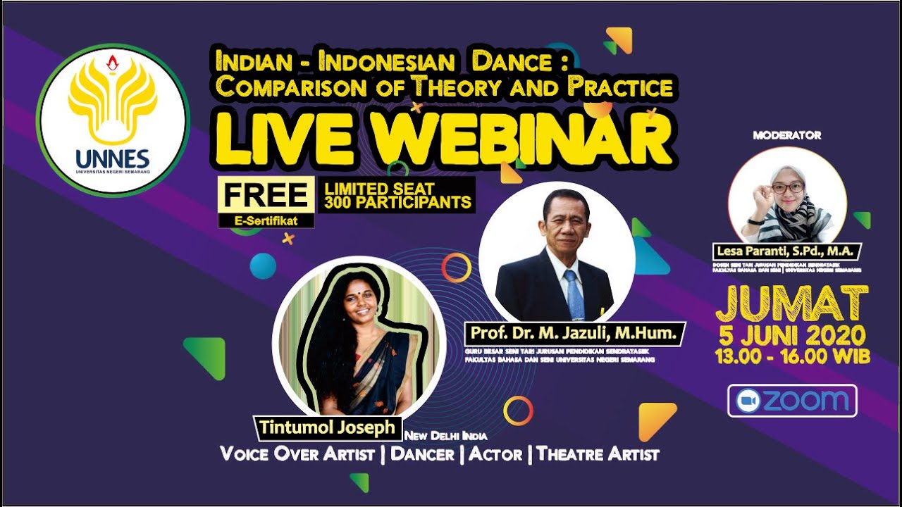 WEBINAR Indian-Indonesian Dance : Comparison of Theory and Practice
