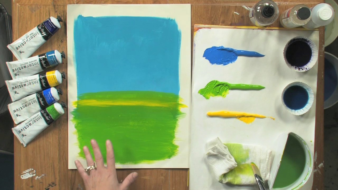 How To Paint A Colorfield in Acrylics With Jennifer Von Stein