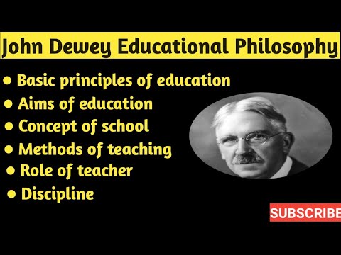 John Dewey Principles of Education, Concept of School, Methods of Teaching, Role of Teacher in Hindi