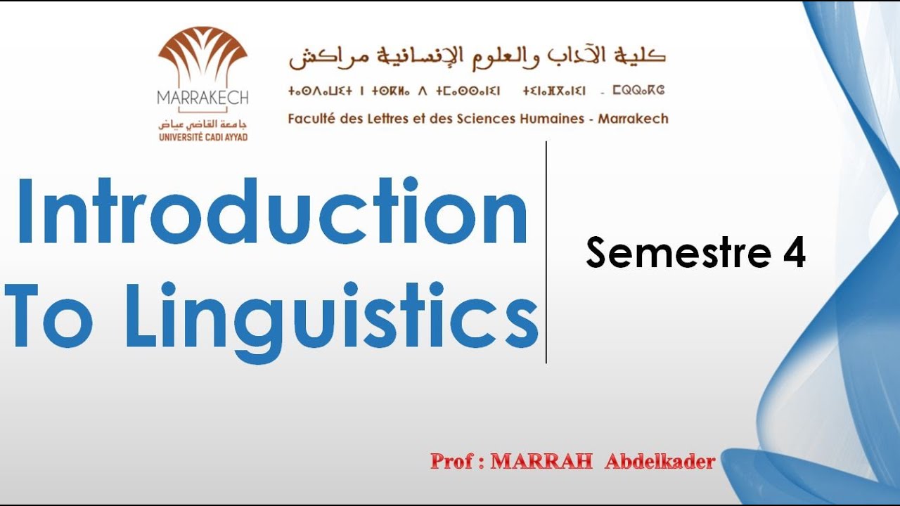 Introduction to Linguistics – Semantics  – P3