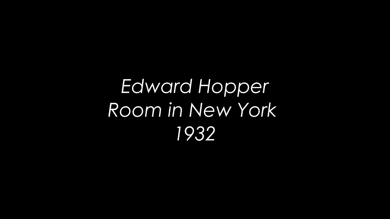 Hörmalerei 2 – Edward Hopper: "Room in New York" (1932)