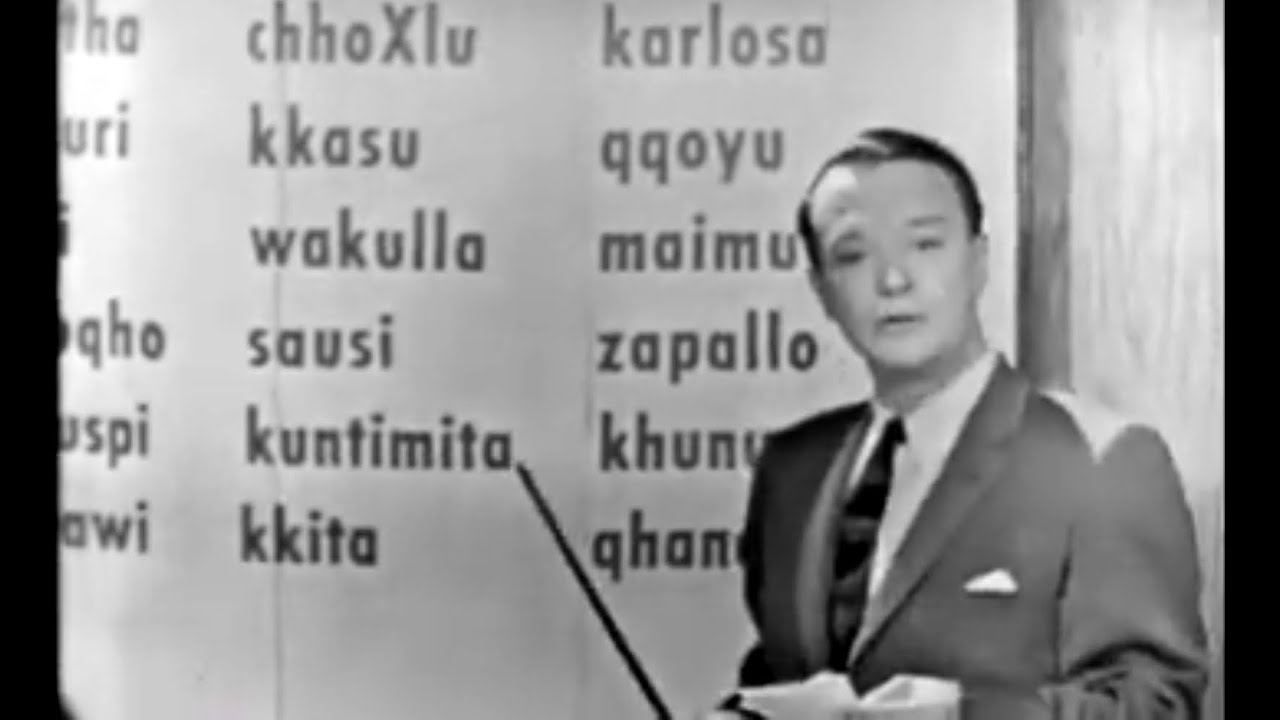 1957 Linguistics Lecture Series with Henry Lee Smith. Episode 3. What is language?