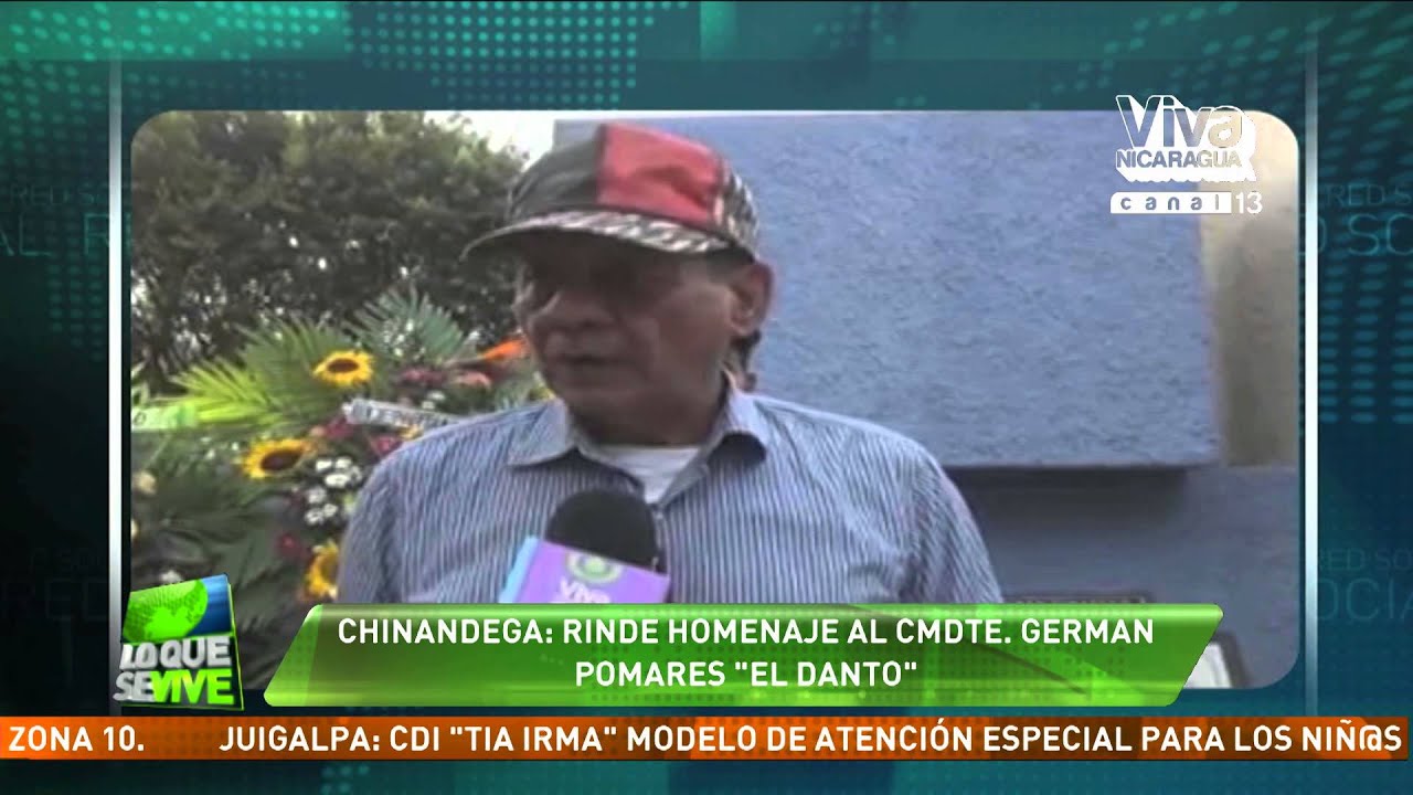Chinandega rinde homenaje al Comandante Germán Pomares El Danto