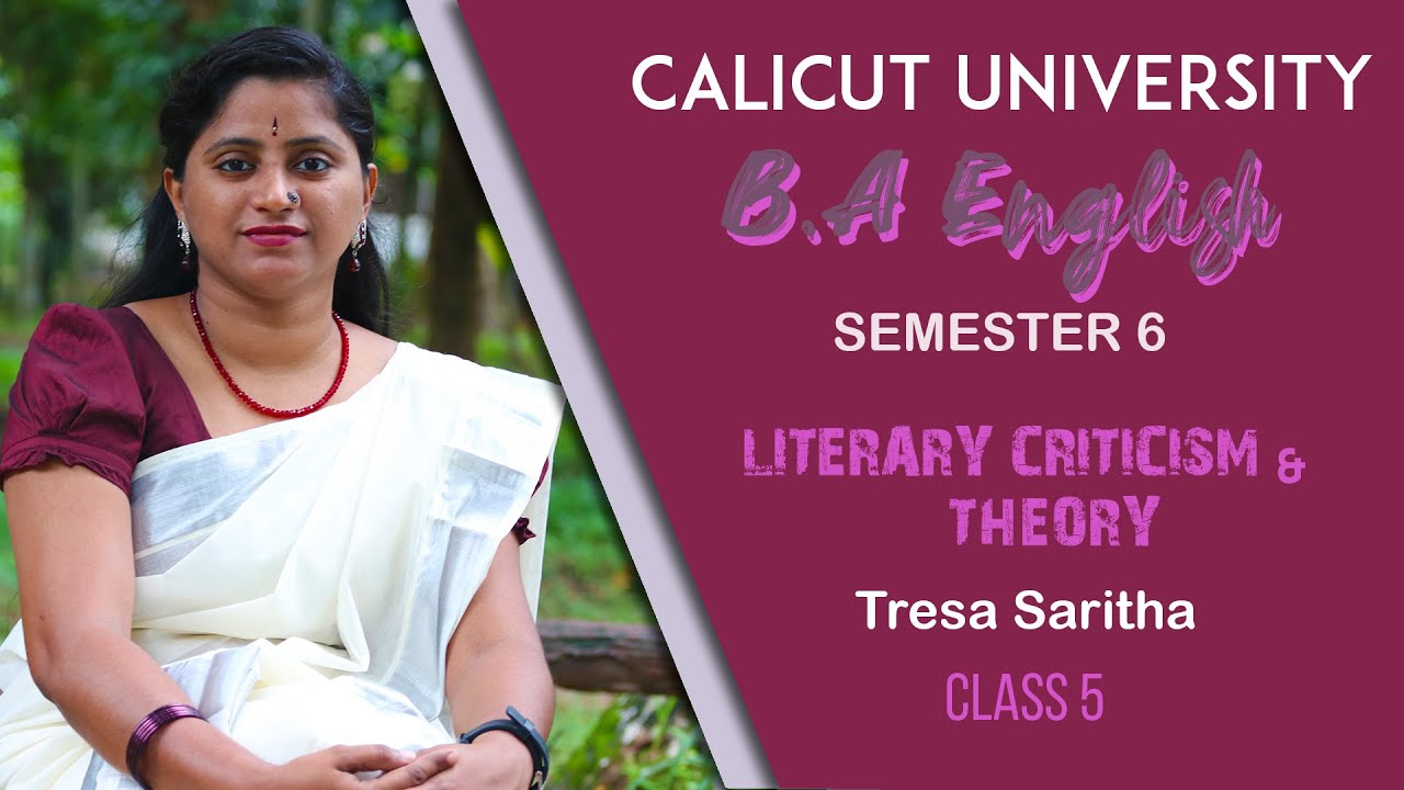 S6 | B A ENG | LITERARY CRITICISM & THEORY | ARISTOTLE'S Observations on Poetry | Tresa Saritha – 5