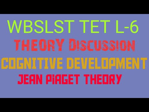 WBSSC SLST TET/Theory Lec-6/Cognitive Development Piaget