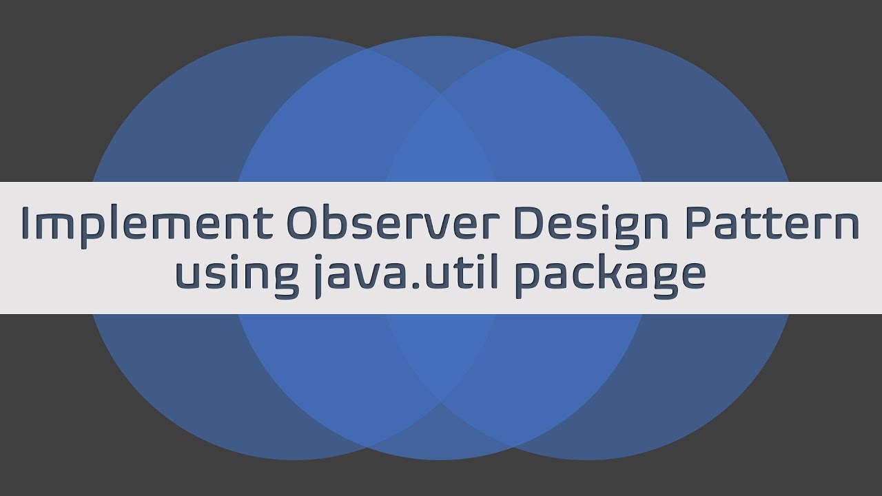 How to implement Observer Design Pattern using java.util package? | #ObserverDesignPattern