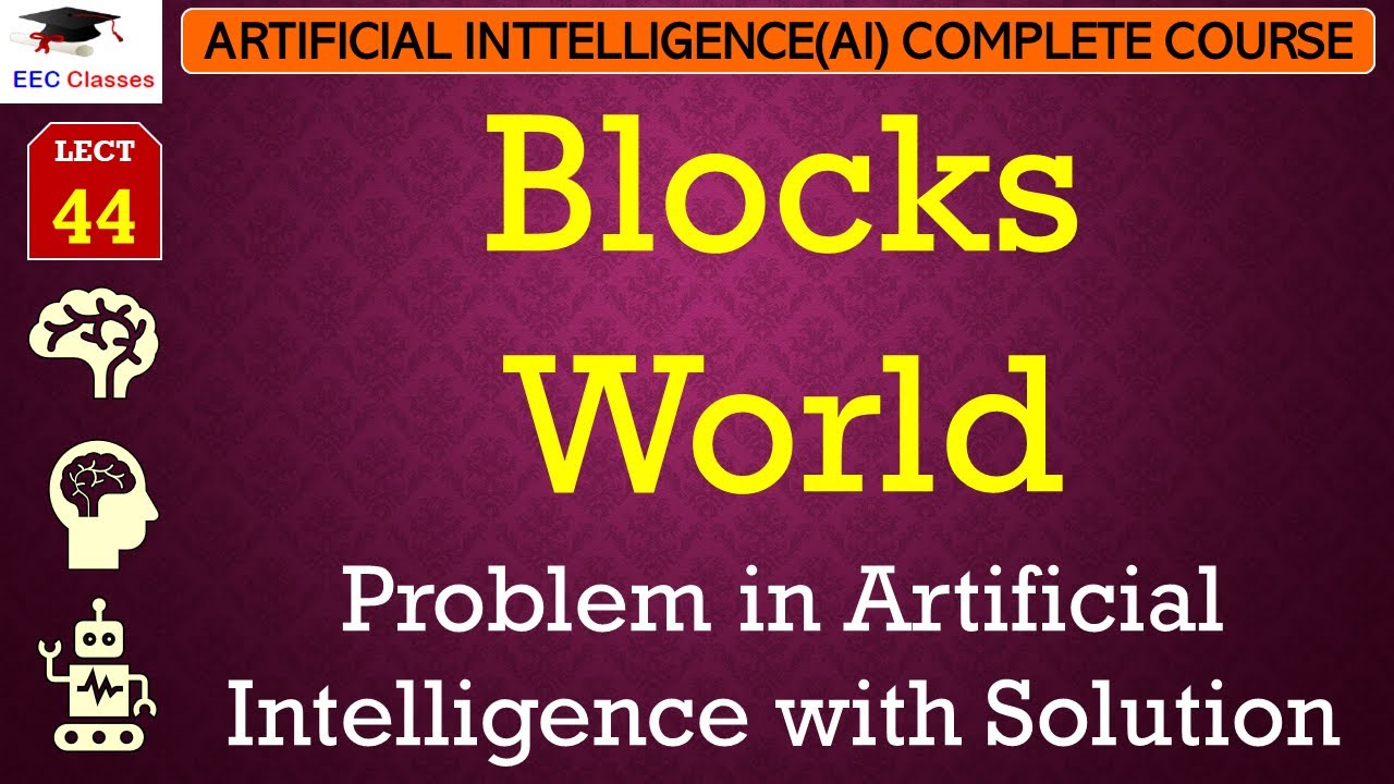 L44: Blocks World Problem in Artificial Intelligence with Solution | AI Lectures in Hindi