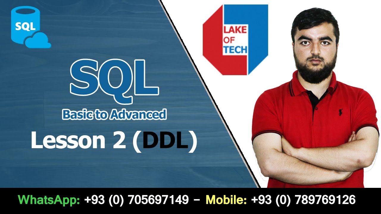 SQL Basic to Advanced Lesson 2 DDL (Data Definition Language) – in Pashto – – Farmanullah Zaland