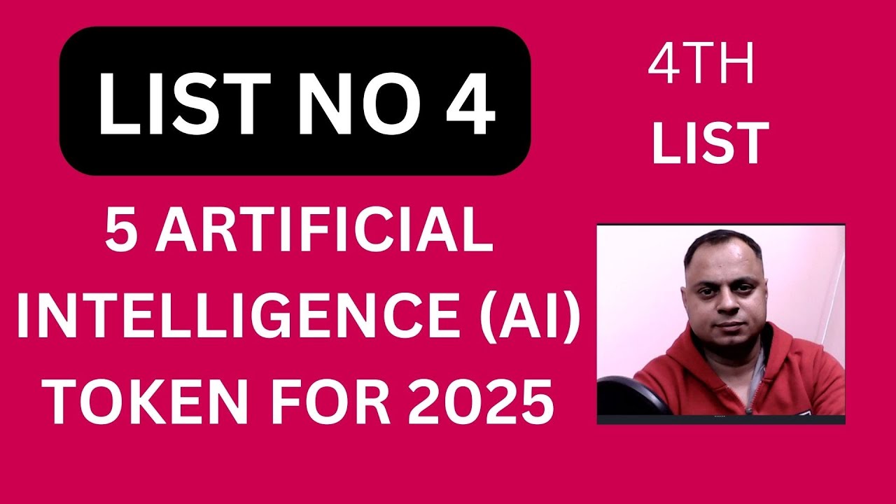 FOURTH LIST OF BEST ARTIFICIAL INTELLIGENCE AI TOKEN #artificialintelligence #lowcapgem #bestaitoken