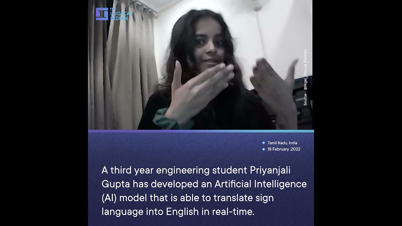 Engineering Student Redesigns AI Model To Translate Sign Language To English