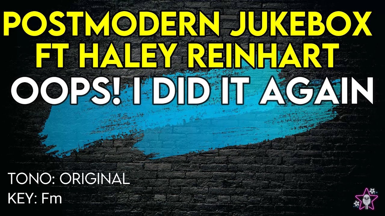 Postmodern Jukebox ft Haley Reinhart – Oops! I Did It Again – Karaoke Instrumental