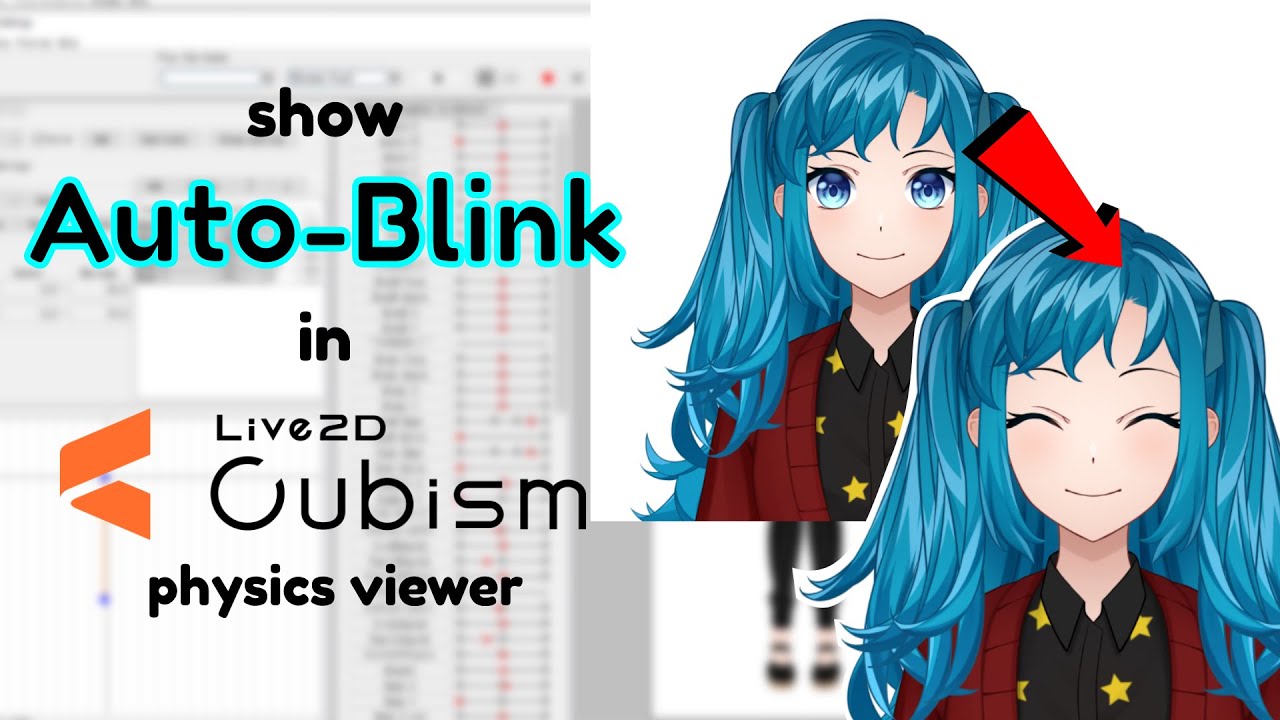 How to enable "Auto-Blink" in Live2D Cubism Physics Viewer