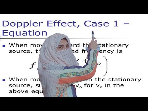 Doppler Effect case-l(ch#8#waves)when observer moves towards stationary source.#11thclass #physics