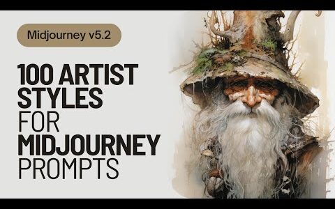 Midjourney 5.2 | 100 artists whose styles make your prompts look different