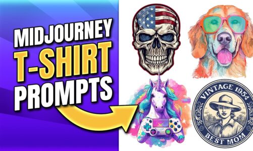 12 Midjourney T-Shirt PROMPTS for Amazing Results! (Print on Demand)