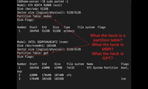 Disk Partition Tables and MBR vs GPT Partition Tables