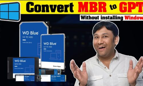 Converting MBR to GPT Storage without installing Windows. Hindi Guide. @TechnoBaazi