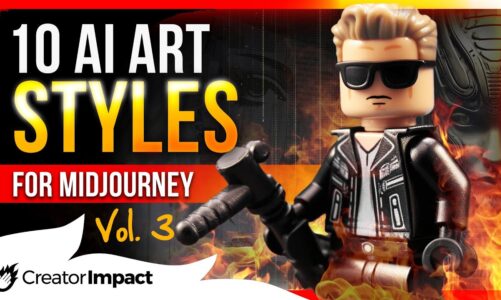 10 Fun Midjourney ART STYLES: Vol 3 (Midjourney Prompt tips!)