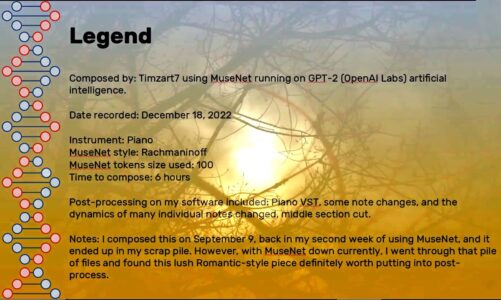 Legend — composed using MuseNet artificial intelligence