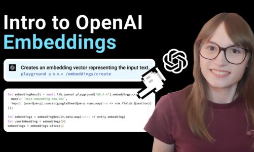 Intro to OpenAI GPT-3 Text Embeddings