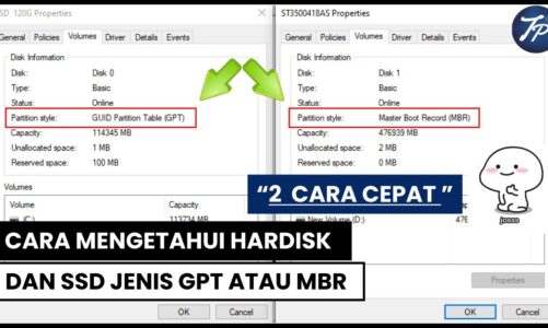 Cara Mengetahui Hardisk Dan SSD Jenis MBR atau GPT di Windows