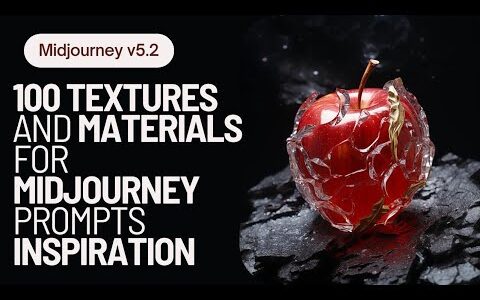 Midjourney 5.2 | 100 textures and materials for prompting inspiration