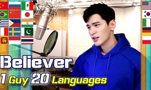 Believer (Imagine Dragons) 1 Guy Singing in 20 Languages | Multi-Language Cover by Travys Kim