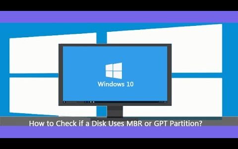 How to check MBR and GPT