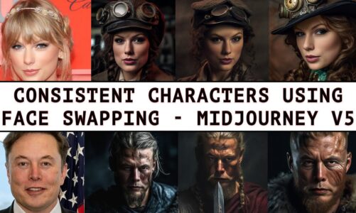 Creating Consistent Characters with Midjourney V5 – FACE SWAPPING Technique – Step-by-Step Guide