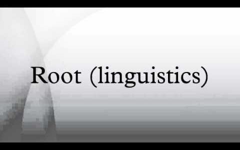 Root (linguistics)