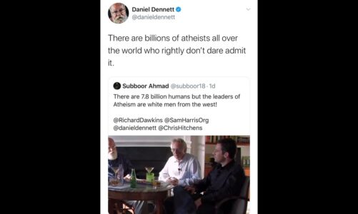 Daniel Dennett tweets me nonsense!