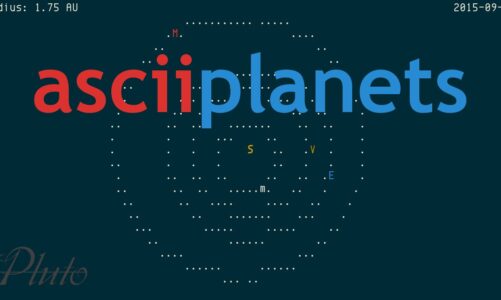 asciiplanets, ASCII solar system observer