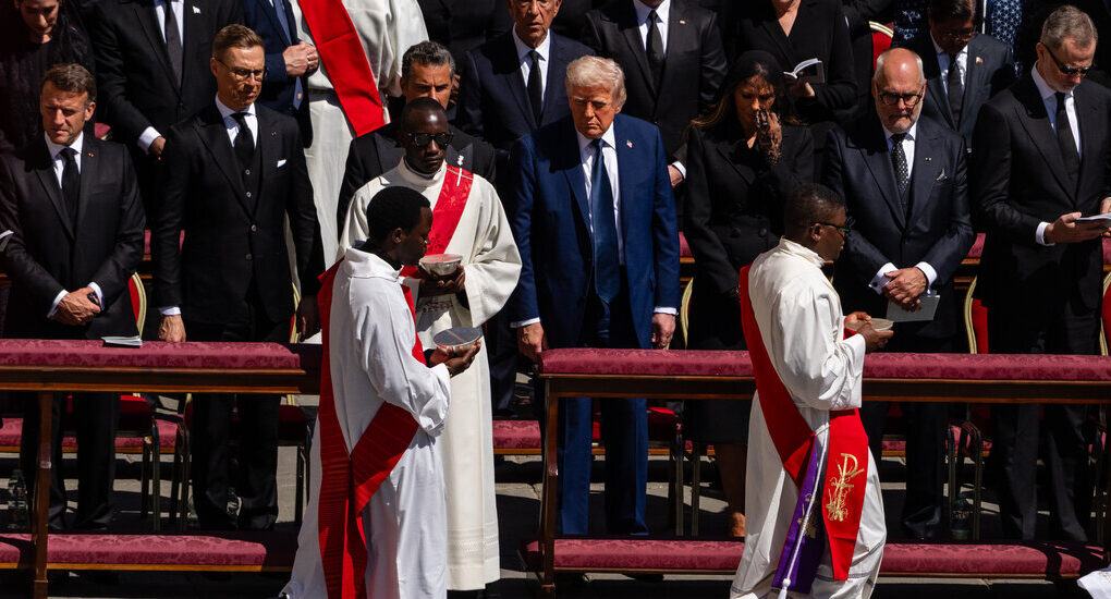 Trump Posts an Image of Himself as Pope