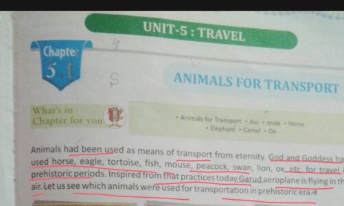 Animals For Transport Chapter 5.1 Science Class 4 ll Science and Consciousness