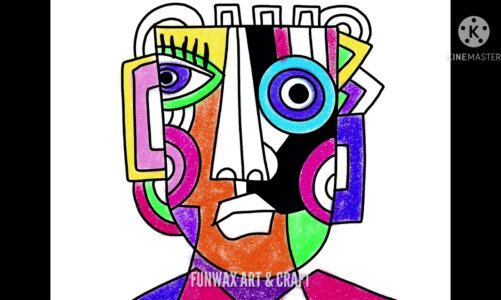 How to draw easy Modern Cubism Abstract face Art | Picasso inspired cubist face drawing