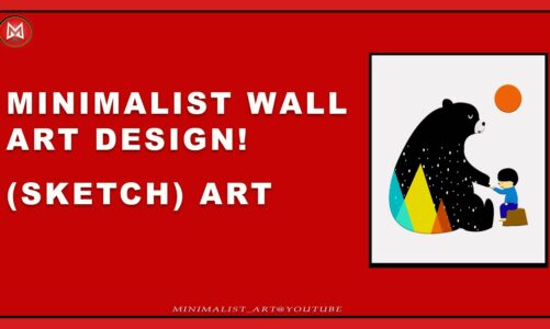Minimalist wall art! Sketch art / Vector tracing