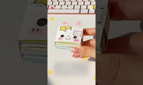 Cutest Paper Booklet #papercraft #easy